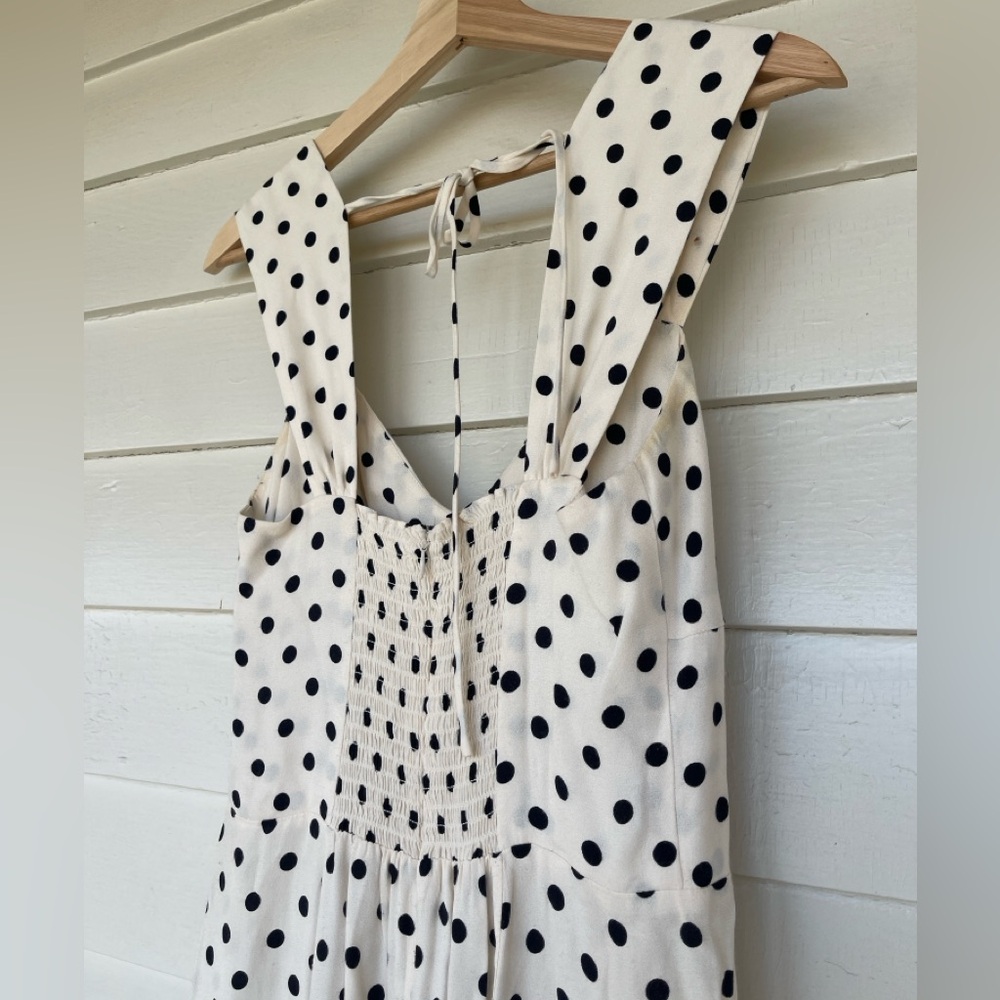 Reformation Black and White Polka Dot Backless Sun Dress - Picture 15 of 17
